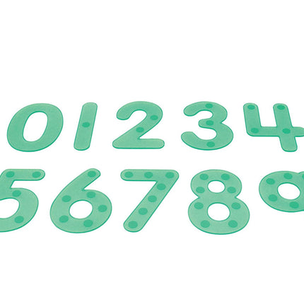 Silishapes Dot Number, Green (Pack of 10) - SENsory Toys4U