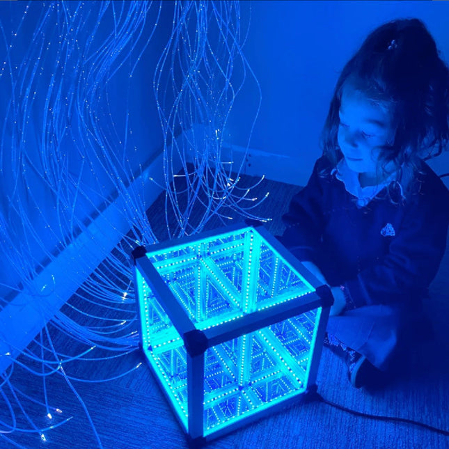 LED INFINITY CUBE 25CM - SENsory Toys4U