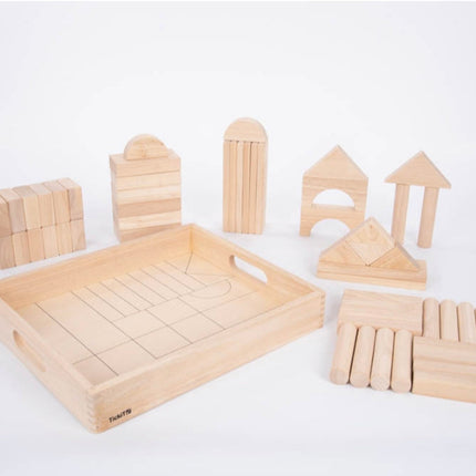 Wooden Jumbo Block Set - Pk54 - SENsory Toys4U