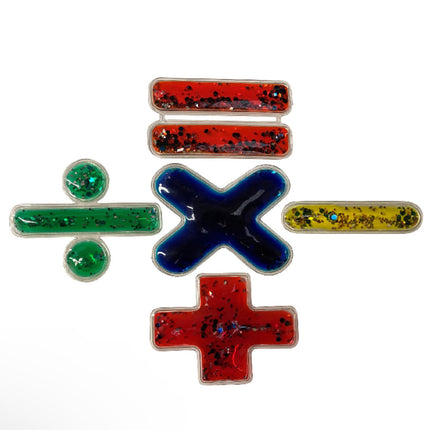 Sparkly Squidgy Math Symbols - SENsory Toys4U