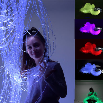 200 Fibre Optic Tails, 2m long - SENsory Toys4U