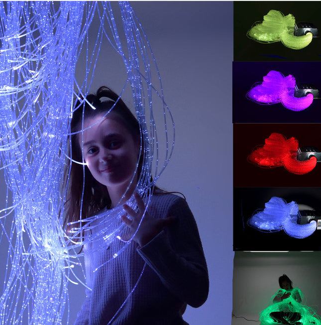 200 Fibre Optic Tails, 2m long - SENsory Toys4U