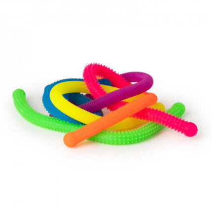 Neon textured noddles - Pack of 6 - SENsory Toys4U