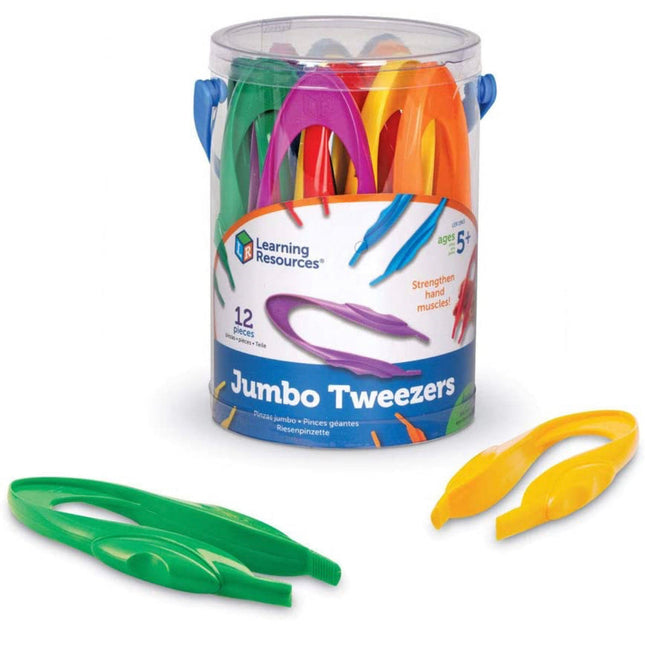 12 Jumbo Tweezers - SENsory Toys4U