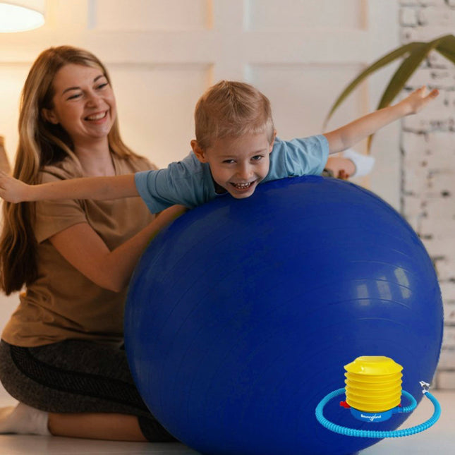 Blue Yoga Ball Chair for school, office, and home. Kids/Adults 55cm - SENsory Toys4U