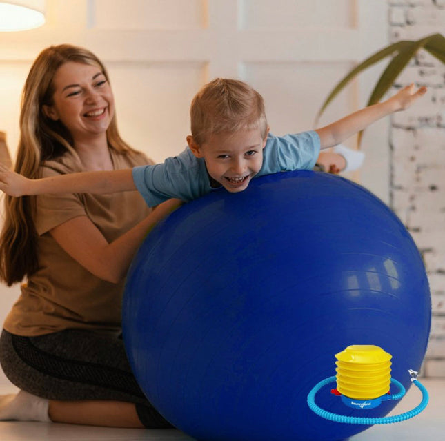 Blue Yoga Ball Chair for school, office, and home. Kids/Adults 55cm - SENsory Toys4U