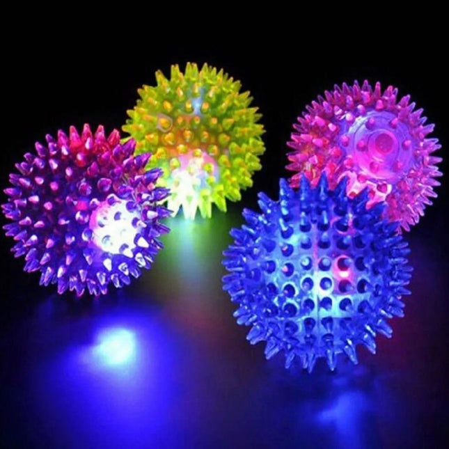Mini Flashing Spiky Bouncing Ball - SENsory Toys4U
