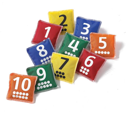 Number and Dot Bean Bags - SENsory Toys4U