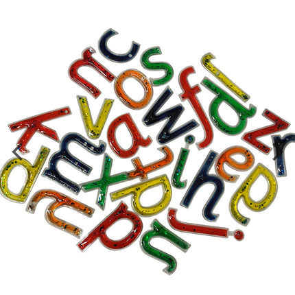 Squidgy Sparkle Transparent Gel Letters - SENsory Toys4U