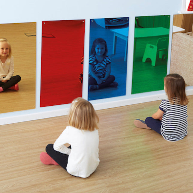 Rainbow Wall Mirror Silver 80 x 40cm - SENsory Toys4U